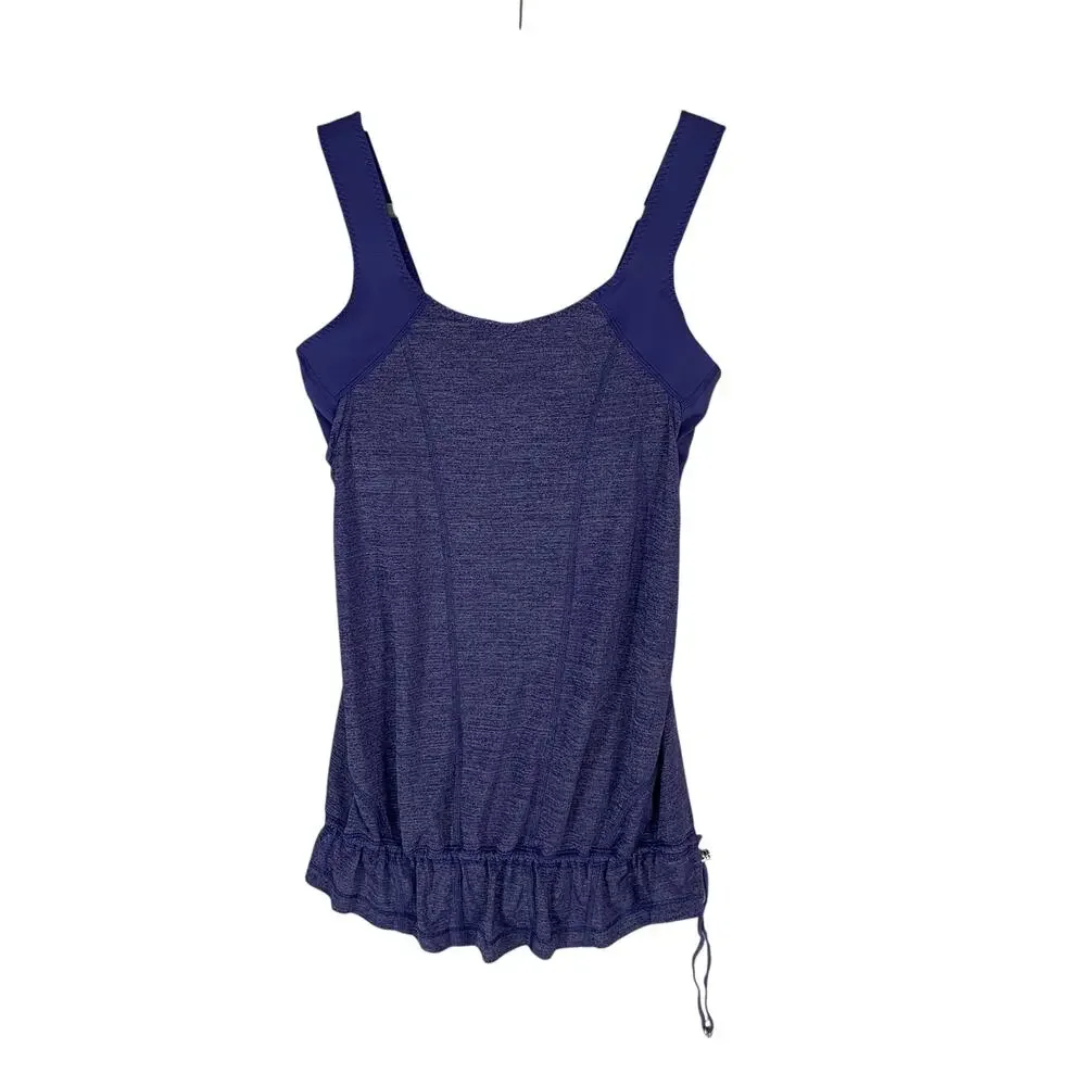 Lululemon Run Time Tank Top with Built-In Bra Women’s Size 8 Purple Active - Picture 1 of 8